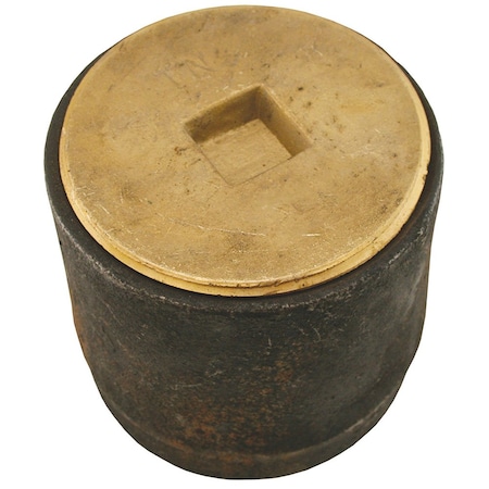 Jones Stephens 3in Plain End Cleanout Long Pattern with 2-1/2in Raised Head HEX Heavy Pattern Plug - 4in Height C39203